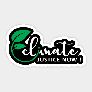 Climate Justice Now Sticker